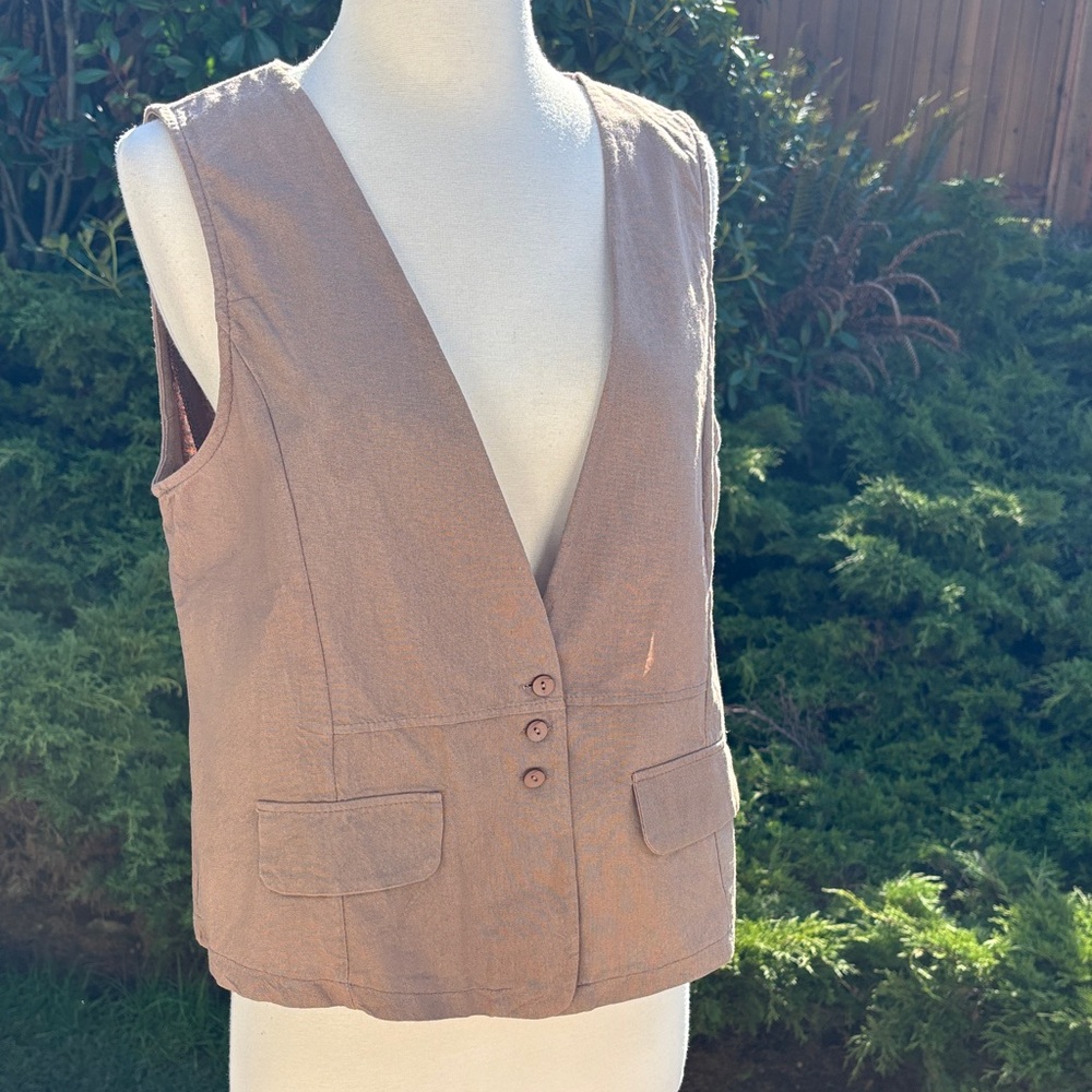 Brown Sleeveless Vest